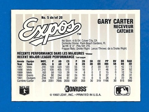 1992 DURIVAGE 2003 DONRUSS MONTREAL EXPOS STADIUM GIVEAWAY 2004 JERSEY SEE LIST - Picture 64 of 101