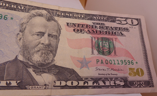 2017-A $50 Fifty Dollar Bill -PA00119596* Low Serial Number & LOWBIRTH-STAR NOTE - Picture 7 of 8