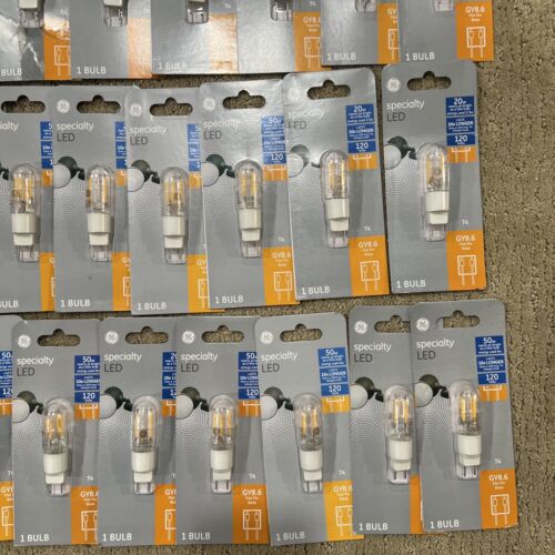 21 PACKS GE LED Light Bulb 4 Watt Replaces 50 W T4 GY8.6 Flat Pin Base #93129029 - Picture 5 of 8