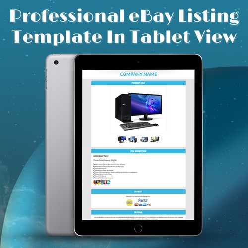 Modelli di inserzione eBay asta professionale responsive design mobile HTML 2019 - Foto 6 di 11