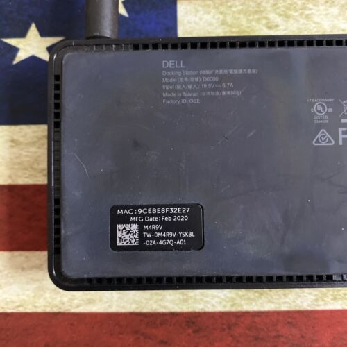 Dell D6000 Laptop Docking Station USB-C Universal M4TJG 0M4TJG w/ 130w PSU - Picture 4 of 4