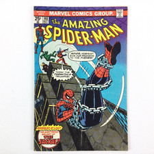 AMAZING SPIDER MAN #148 (Marvel Comics 1975) Bronze Age Jackal Revealed VG/FN
