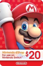 20$ Nintendo eShop Gift Card