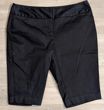 Worthington black modern fit shorts sz 8 cotton blend mid-rise