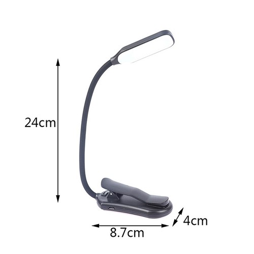 Rechargeable Book Reading Light Lamp Book Light For Reading In Bed Adjustable - Afbeelding 4 van 11