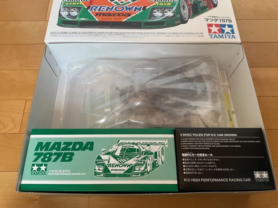 Tamiya 1/10 Electric RC Car No.218 Mazda 787B 47518 Assembly Kit New - Image 4 of 4