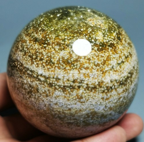 Collection ! Raw NATURAL OCEAN JASPER Geode QUARTZ CRYSTAL Sphere Ball HEALING - Picture 2 of 10