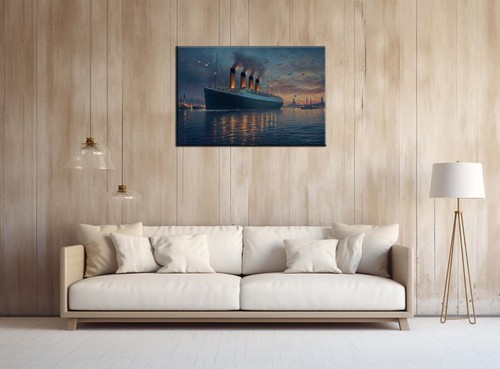 Eternal Titanic iceber oil painting Printed on canvas,Fun Home Wall Art Decor - Picture 6 of 8