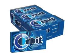 ORBIT Gum Peppermint Sugarfree Chewing Gum, 14 Pieces (Pack of 12)