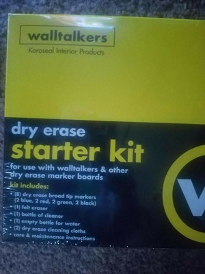 Walltalkers Dry Erase Starter Kit By Koroseal Interior Products Ebay