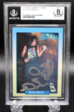 STEVE ZETRO SOUZA pf EXODUS SIGNED 1991 BROCKUM ROCK CARD #138 BECKETT AUTO BAS STEVE ZETRO SOUZA pf EXODUS SIGNED 1991 BROCKUM ROCK CARD #138 BECKETT AUTO BAS