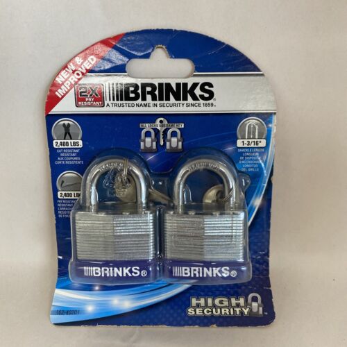 Brinks 40Mm Laminated Steel Padlock, 2-Pack 162-40201 Packaging Varies - Picture 4 of 4