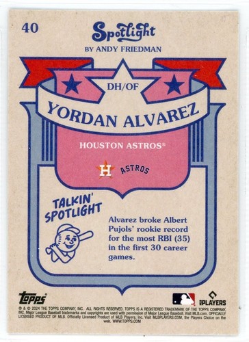 2024 Topps Spotlight By Andy Friedman "You Pick To Complete Your Set" - Picture 53 of 121