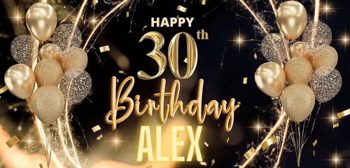 BANNERS PERSONALIZADOS DE FIESTA DE CUMPLEAÑOS - 1,2,3,4,5,6,7,8,9,10,18,21,30,40,50,60,70 - Imagen 13 de 16