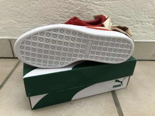 PUMA Ante Bow Block Win's Cinta Rojo Metálico Oro Zapatillas Zapatos 36 37 40 6 - Imagen 2 de 2