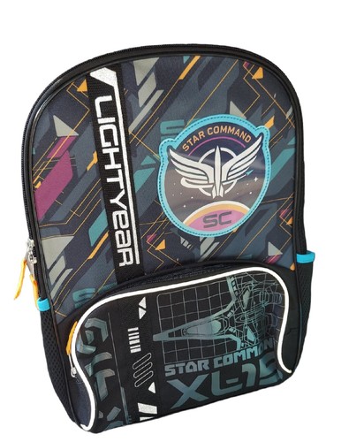 Mochila Disney Buzz Lightyear 16" Star Command XL-15 bolsa de viaje para libros (NUEVA CON ETIQUETAS)
