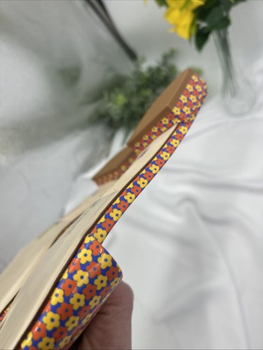 Larroude Athena Flat Sandals Women Orange Floral Summer Shoes Preppy Size 10 New - Imagen 21 de 21