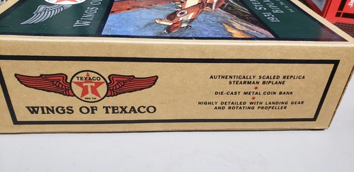 ERTL COLLECTIBLES TEXACO WINGS OF TEXACO 1931 STEARMAN BIPLANE 3RD IN SERIES!!! - Picture 2 of 4