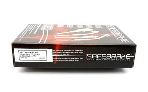 PATROL GU Y61 4.8L (ABS) (6 INCH LIFT) 2001-2012 - SAFEBRAKE Performance Hoses - Picture 7 of 12