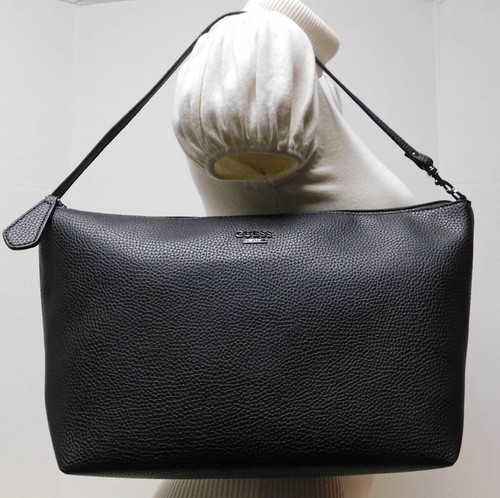 Guess Signature Reversible Studded Black 2pc Shoulder Bag Handbag Tote Purse NWT - Picture 3 of 12