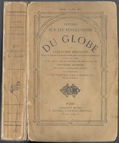 LETTRES SUR LES RÉVOLUTIONS DU GLOBE par Alexandre BERTRAND Éd HETZEL CIRCA 1860 - Picture 1 of 12
