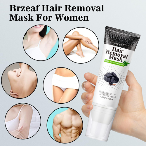Hair Removal Cream for All Skin Types, Hair Removal Mask, Effective & Painless F - Picture 4 of 12
