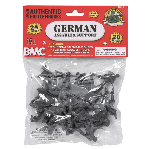 BMC-67315 "CTS WW2 German Assault Troops and Medics (24pc) GRAY" 1/32 Playset - Picture 8 of 8