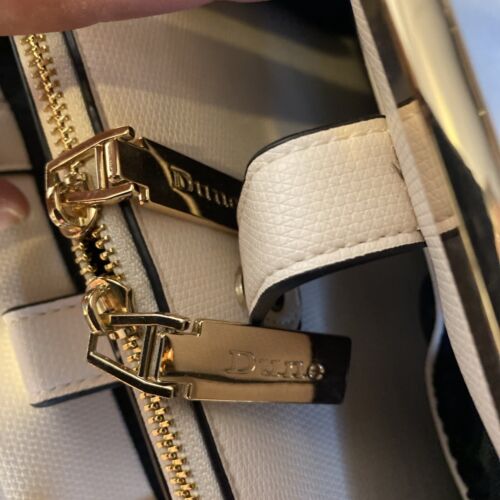 Dune Handbag Gold And Cream Slightly Mark On The Bottom See Photos £59.99 On Eb - Picture 7 of 10