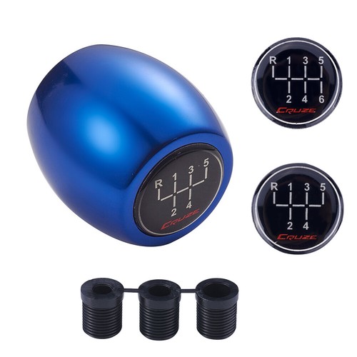 1 pz manopola cambio cambio auto universale 5/6 velocità universale automatica/manuale auto blu - Foto 2 di 7