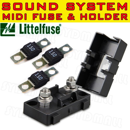 3PCS MIDI BOLT FUSES 150AMP + FUSE HOLDER FOR DUAL BATTERY AND MEGA SOUND SYSTEM - Bild 3 von 4