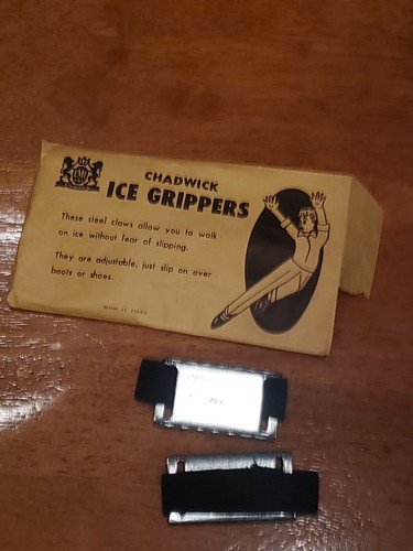Pair of Chadwick Ice Grippers in Original Package - Shoe Grips For Ice Vintage - Picture 2 of 4