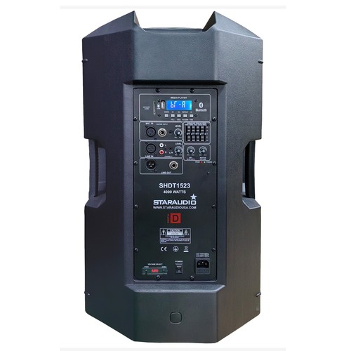 2Pcs 15" PA Karaoke Speakers 4000W Peak Power DJ Loudspeaker BT USB TWS Speakers - Picture 14 of 24