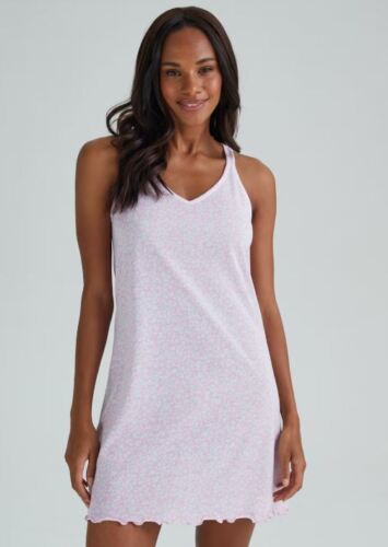 " BNWT Matalan Navy & Pink Mix 2 Pack Strappy Nighties UK M L XL 2XL (ST59) - Picture 2 of 6