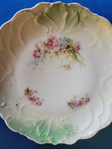 Antique German Or Austrian Porcelain Luster Finish Cake Plate. - Picture 2 of 8
