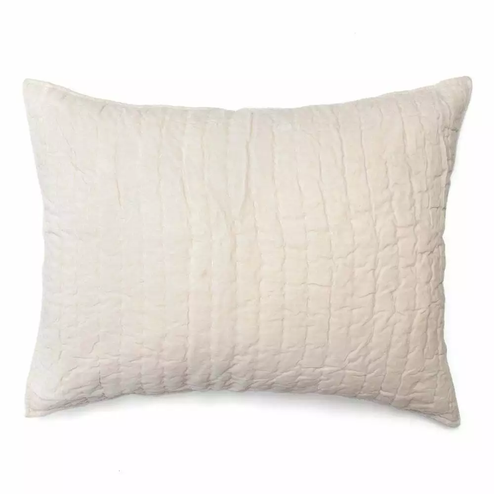 Tehan Cotton Ivory Color 20 x 26 Inch Standard Pillow Sham eBay