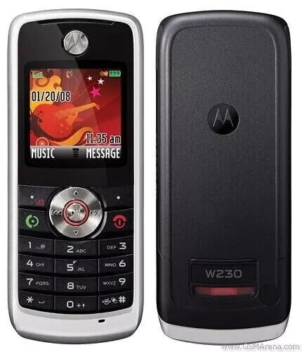 Motorola Moto YUVA W230 - Plateado (Desbloqueado) Teléfono Móvil Raro - Imagen 2 de 4