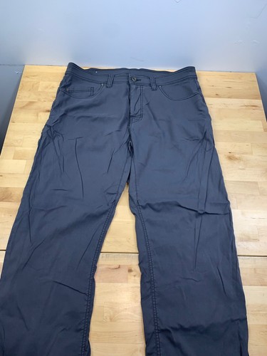 prAn Zion Pantalone Uomo 34x30 Grigio Casual Outdoor Elasticizzato Campeggio Escursione 10033