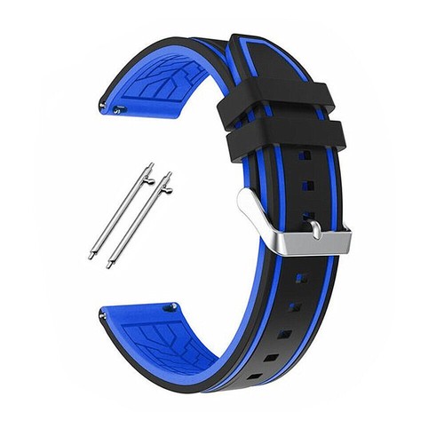 Watch Strap 20mm 22mm 24mm 26mm Band Men's Rubber Sports Silicone Waterproof - Picture 13 of 23