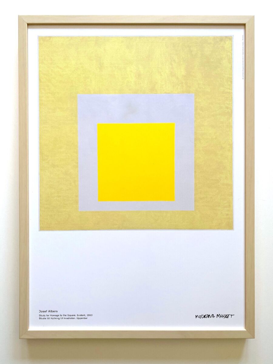 JOSEF ALBERS LITHOGRAPH PRINT FRAMED MODERNIST POSTER HOMAGE JOSEF ALBERS LITHOGRAPH PRINT FRAMED MODERNIST POSTER HOMAGE