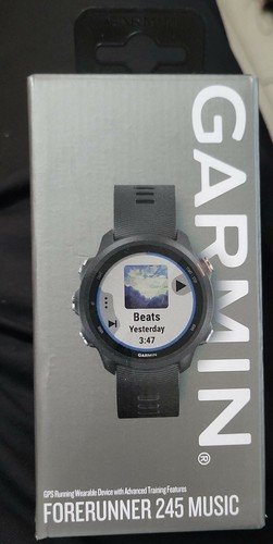 Reloj inteligente Garmin Forerunner 245 música, GPS - negro, - Imagen 1 de 1