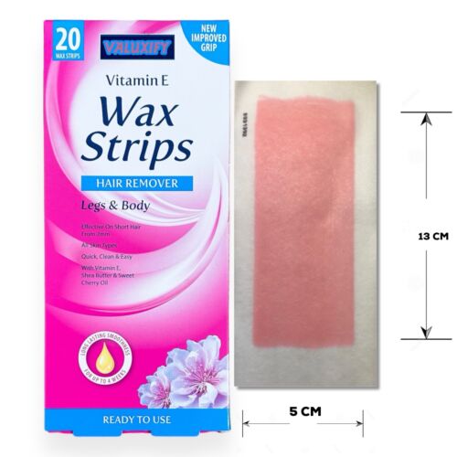 40 Wax Strips Leg and Body Waxing Bikini Vitamin E Beauty Formulas wax Strips - Picture 3 of 8