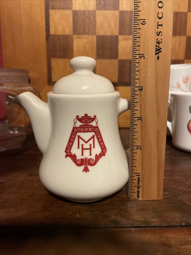 VINTAGE LAMBERTON SCAMMELL IVORY RESTAURANT WARE Small Teapot HOTELS - Picture 7 of 7