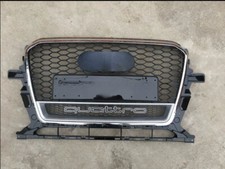 Für Audi Q5 2013-2018 Schwarz SQ5 Stil Grill Kühlergrill Frontgrill Glänzend