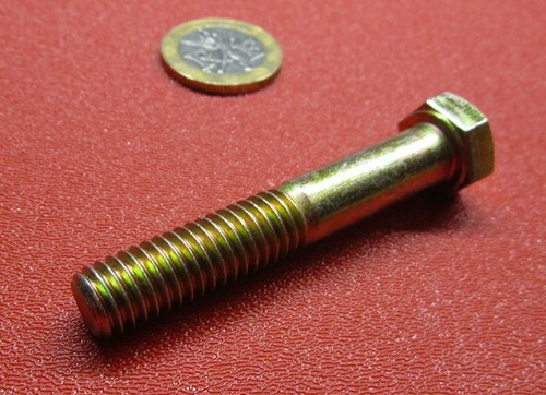 Cap Screw Bolt, PT, GRADE 8 Yellow Zinc Chromate 3/8"-16 x 2.25" Length, 25 Pcs - Picture 8 of 12