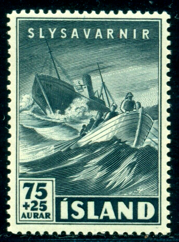 1949 Rescue boatrescue craft/lifeboat,ship,Iceland,258,75 A,MNH - Picture 1 of 2