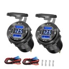 Aluminum Alloy 12V USB C Outlet,Dual Quick Charge 3.0 Port and PD 3.0 USB Car