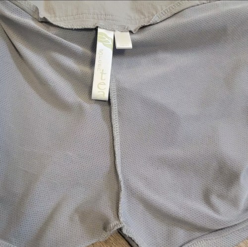 Green Tea Athletic Skort Tennis/Golf Skirt Khaki Side Bungee Pulls Size Medium - Picture 6 of 10