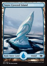 Snow-Covered Island - Light Play MTG Modern Horizons