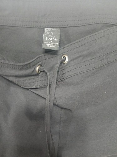PRANA BREATHE Black WOMEN'S Cargo PANTS SIZE Medium Outdoor Hiking - Picture 3 of 3