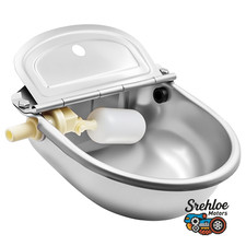 Pair For Dog Horse Cow Pig Drinking Water Automatic Dispenser Water Trough Bowl